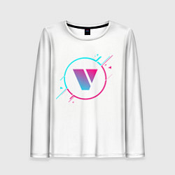 Лонгслив женский Vertex neon fire, цвет: 3D-принт