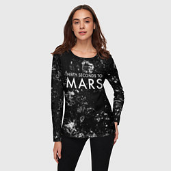Лонгслив женский Thirty Seconds to Mars black ice, цвет: 3D-принт — фото 2