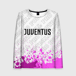 Лонгслив женский Juventus pro football посередине, цвет: 3D-принт
