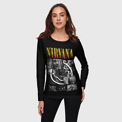 Лонгслив женский Nirvana forever, цвет: 3D-принт — фото 2