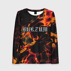 Лонгслив женский Burzum red lava, цвет: 3D-принт