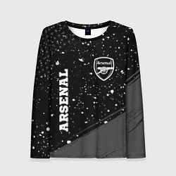 Женский лонгслив Arsenal sport на темном фоне вертикально