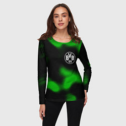 Лонгслив женский Borussia sport halftone, цвет: 3D-принт — фото 2