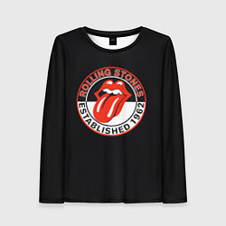 Лонгслив женский Rolling Stones Established 1962 group, цвет: 3D-принт