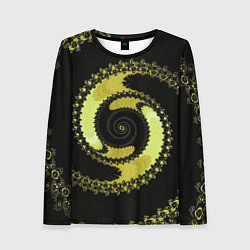 Лонгслив женский Вращение фрактал, цвет: 3D-принт