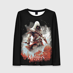 Лонгслив женский Assassins creed город из частиц, цвет: 3D-принт