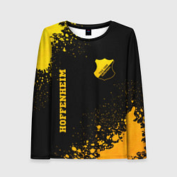 Женский лонгслив Hoffenheim - gold gradient вертикально