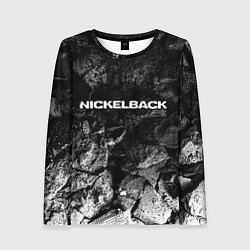 Лонгслив женский Nickelback black graphite, цвет: 3D-принт