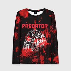 Лонгслив женский Predator blood, цвет: 3D-принт