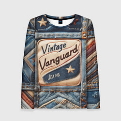 Женский лонгслив Vintage vanguard jeans - patchwork