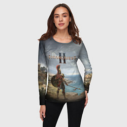 Лонгслив женский Герой titan quest 2, цвет: 3D-принт — фото 2
