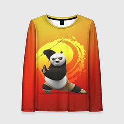 Лонгслив женский Мастер По - Кунг-фу панда, цвет: 3D-принт