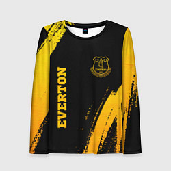 Женский лонгслив Everton - gold gradient вертикально