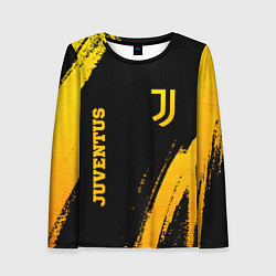 Лонгслив женский Juventus - gold gradient вертикально, цвет: 3D-принт