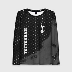 Женский лонгслив Tottenham sport на темном фоне вертикально