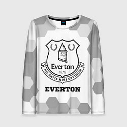 Женский лонгслив Everton sport на светлом фоне