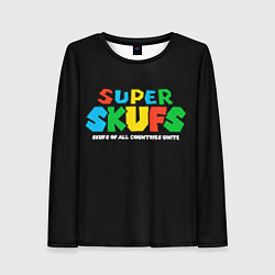 Лонгслив женский Super skufs, цвет: 3D-принт