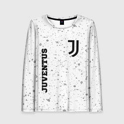 Лонгслив женский Juventus sport на светлом фоне вертикально, цвет: 3D-принт