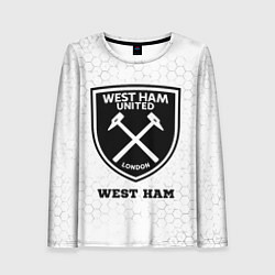 Женский лонгслив West Ham sport на светлом фоне