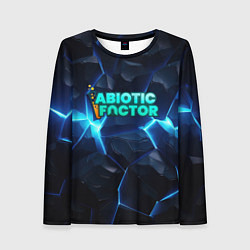 Женский лонгслив Abiotic Factor синее неоновое свечение