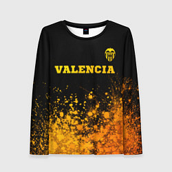 Женский лонгслив Valencia - gold gradient посередине