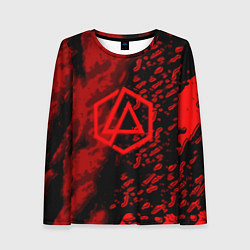 Женский лонгслив Linkin park red logo