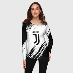 Лонгслив женский Juventus краски, цвет: 3D-принт — фото 2