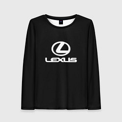 Женский лонгслив Lexus white logo