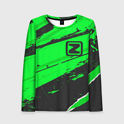 Лонгслив женский Zotye sport green, цвет: 3D-принт
