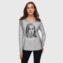 Лонгслив женский Меган Фокс, цвет: 3D-принт — фото 2