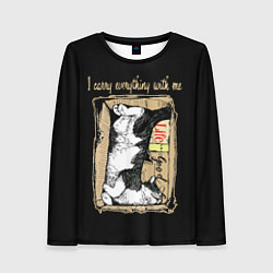 Лонгслив женский Всё своё ношу с собой, цвет: 3D-принт