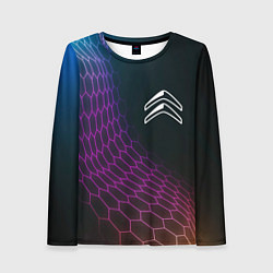 Женский лонгслив Citroen neon hexagon