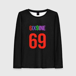 Женский лонгслив 6ix9ine logo