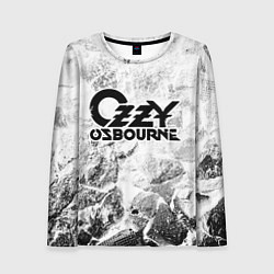 Лонгслив женский Ozzy Osbourne white graphite, цвет: 3D-принт