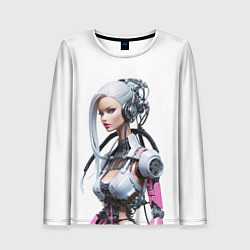 Женский лонгслив Cyber warrior Barbie - ai art fantasy