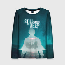Лонгслив женский Still wakes the deep силуэт, цвет: 3D-принт