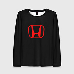 Лонгслив женский Honda red logo auto, цвет: 3D-принт