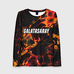 Лонгслив женский Galatasaray red lava, цвет: 3D-принт