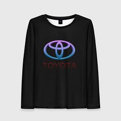 Лонгслив женский Toyota neon steel, цвет: 3D-принт