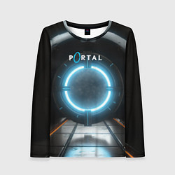 Лонгслив женский Portal logo game, цвет: 3D-принт