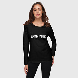 Лонгслив женский Linkin park rock white, цвет: 3D-принт — фото 2