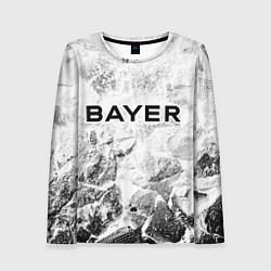 Лонгслив женский Bayer 04 white graphite, цвет: 3D-принт