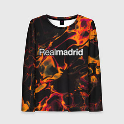 Лонгслив женский Real Madrid red lava, цвет: 3D-принт