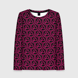 Лонгслив женский Linkin park pink logo, цвет: 3D-принт