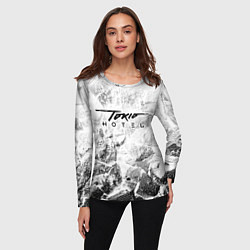 Лонгслив женский Tokio Hotel white graphite, цвет: 3D-принт — фото 2