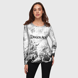 Лонгслив женский Dragon Age white graphite, цвет: 3D-принт — фото 2
