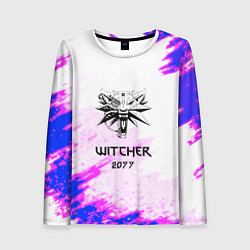 Лонгслив женский The Witcher colors neon, цвет: 3D-принт