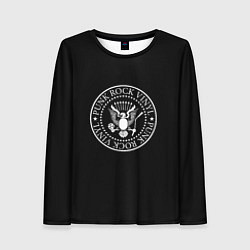 Женский лонгслив Ramones logo rock