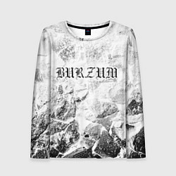 Лонгслив женский Burzum white graphite, цвет: 3D-принт