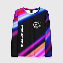 Женский лонгслив Avril Lavigne neon rock lights